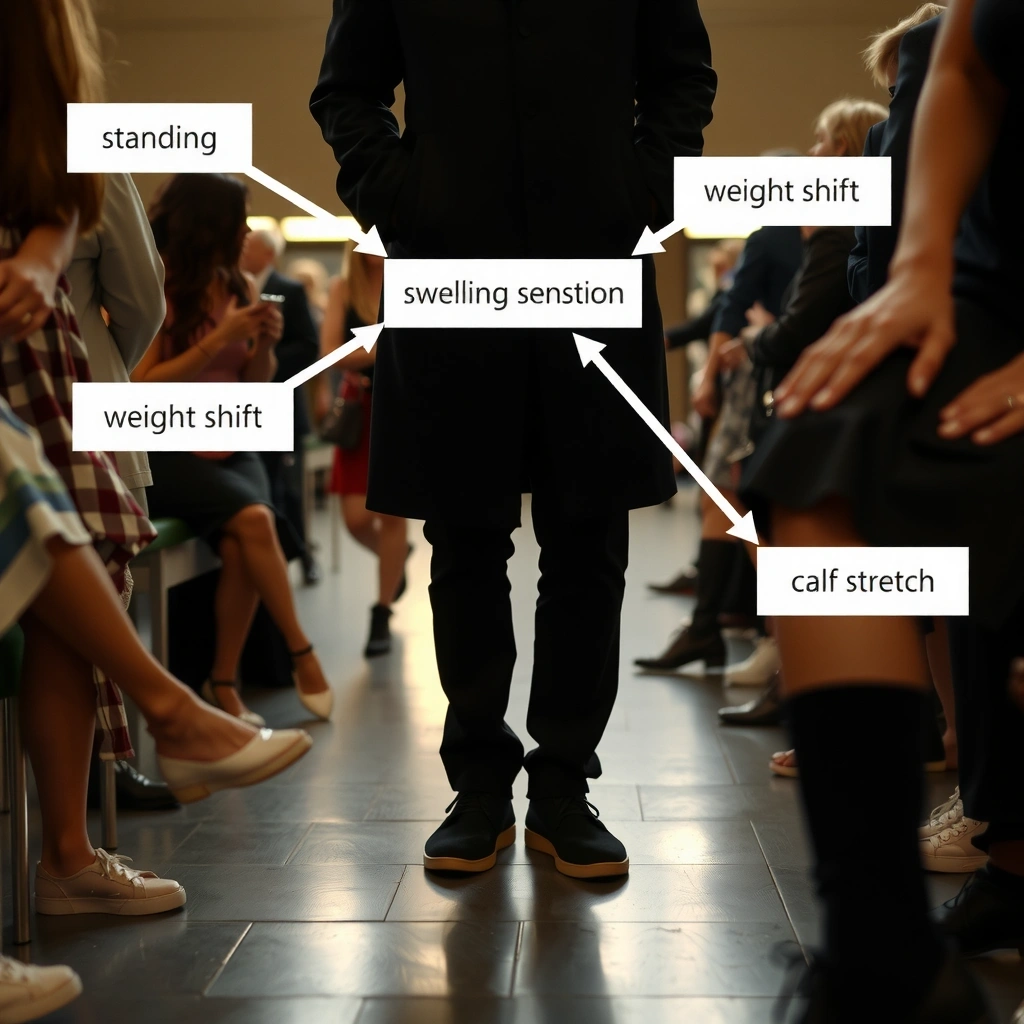 Mapa węzłów napięcia podczas stania w komunikacji